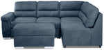 Simone 3-Piece Sectional with Left-Facing Pop-Up Bed - Blue