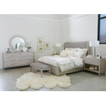 Reece 6-Piece Upholstered King Bedroom Package - Silver Grey