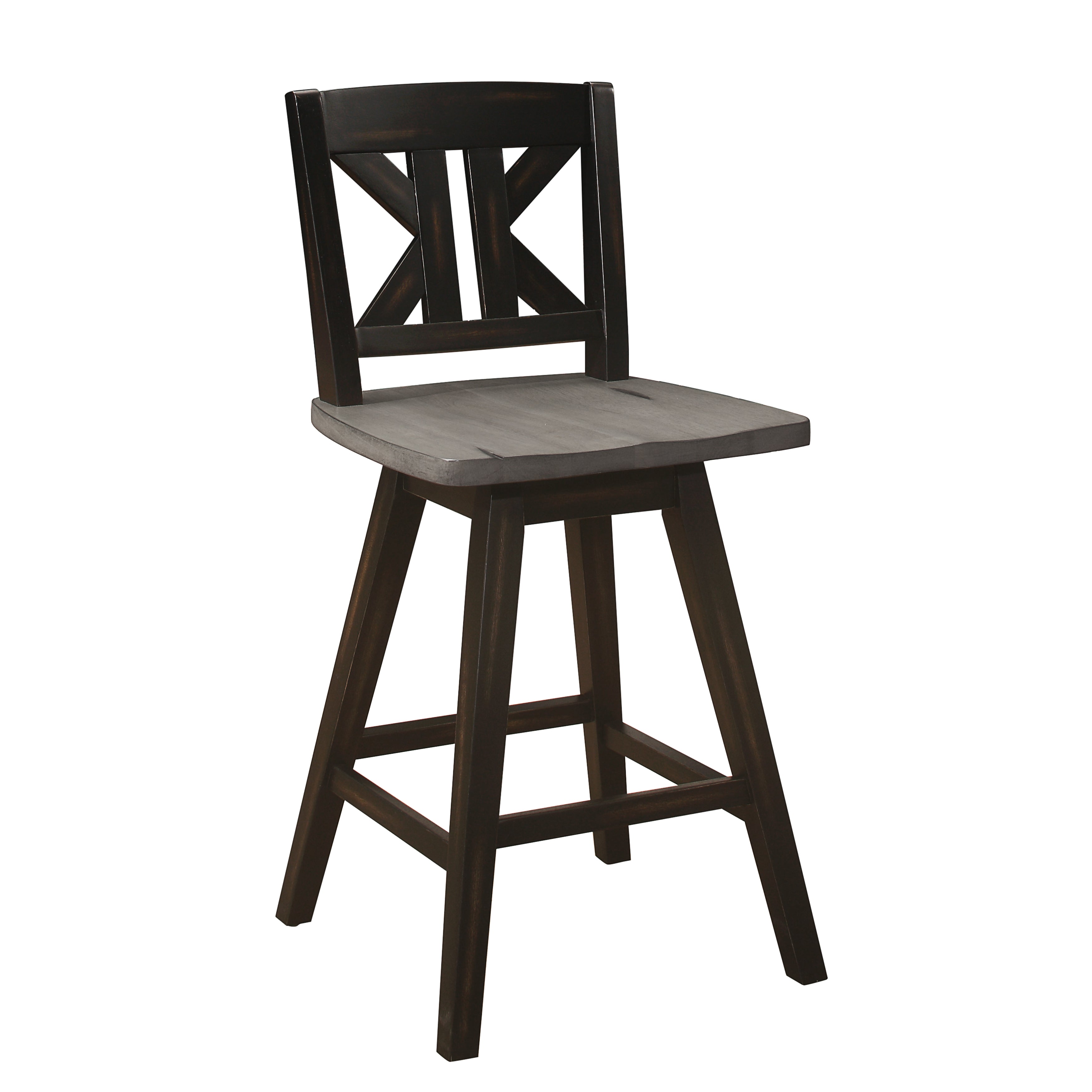 Willie Bar Height Stool - Black, Grey