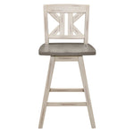 Willie Counter Height Stool - White, Grey