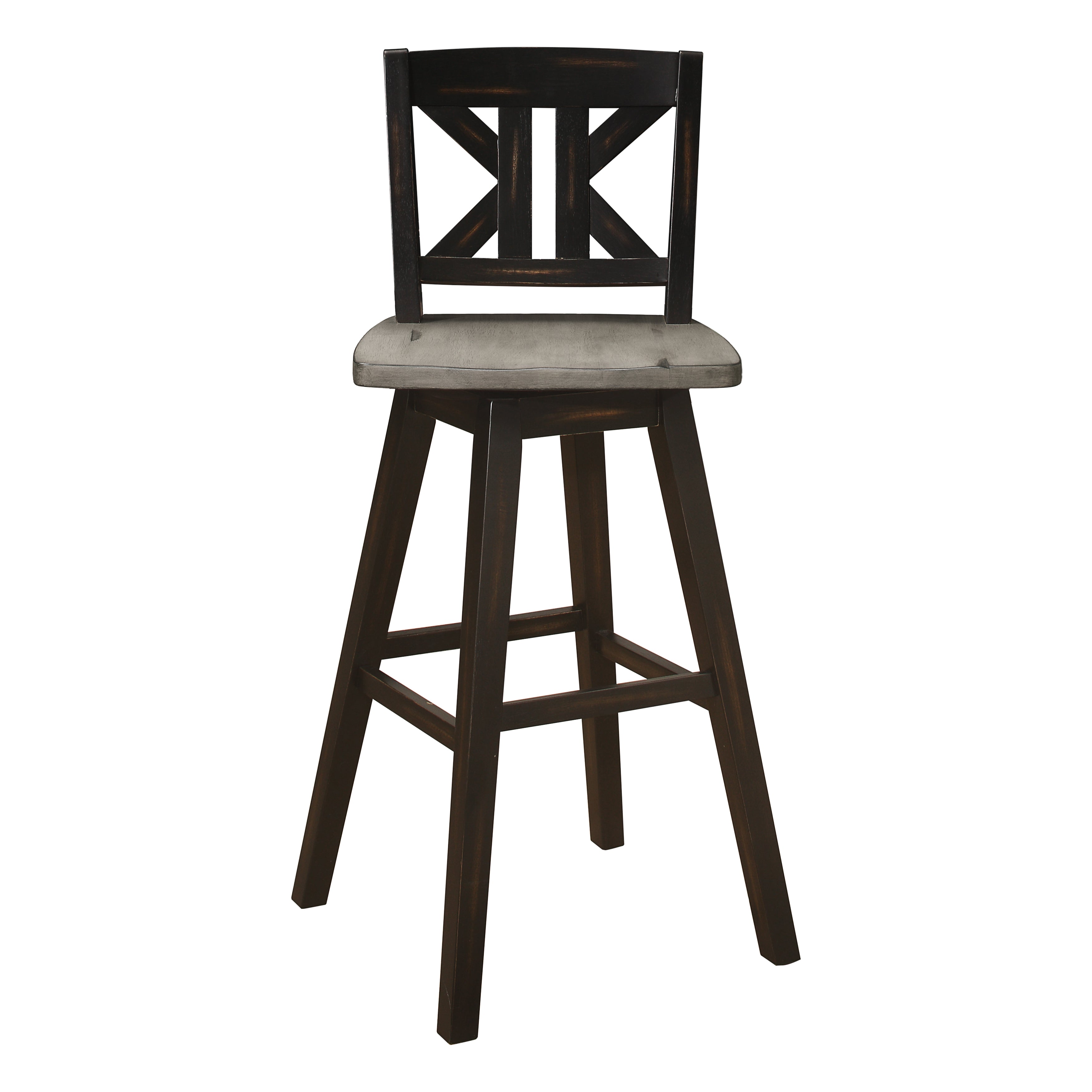 Willie Bar Height Stool - Black, Grey