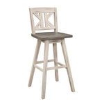 Willie Bar Height Stool - White, Grey