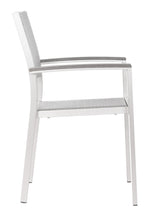 Campania Outdoor Dining Arm Chair - Silver - Set of 2