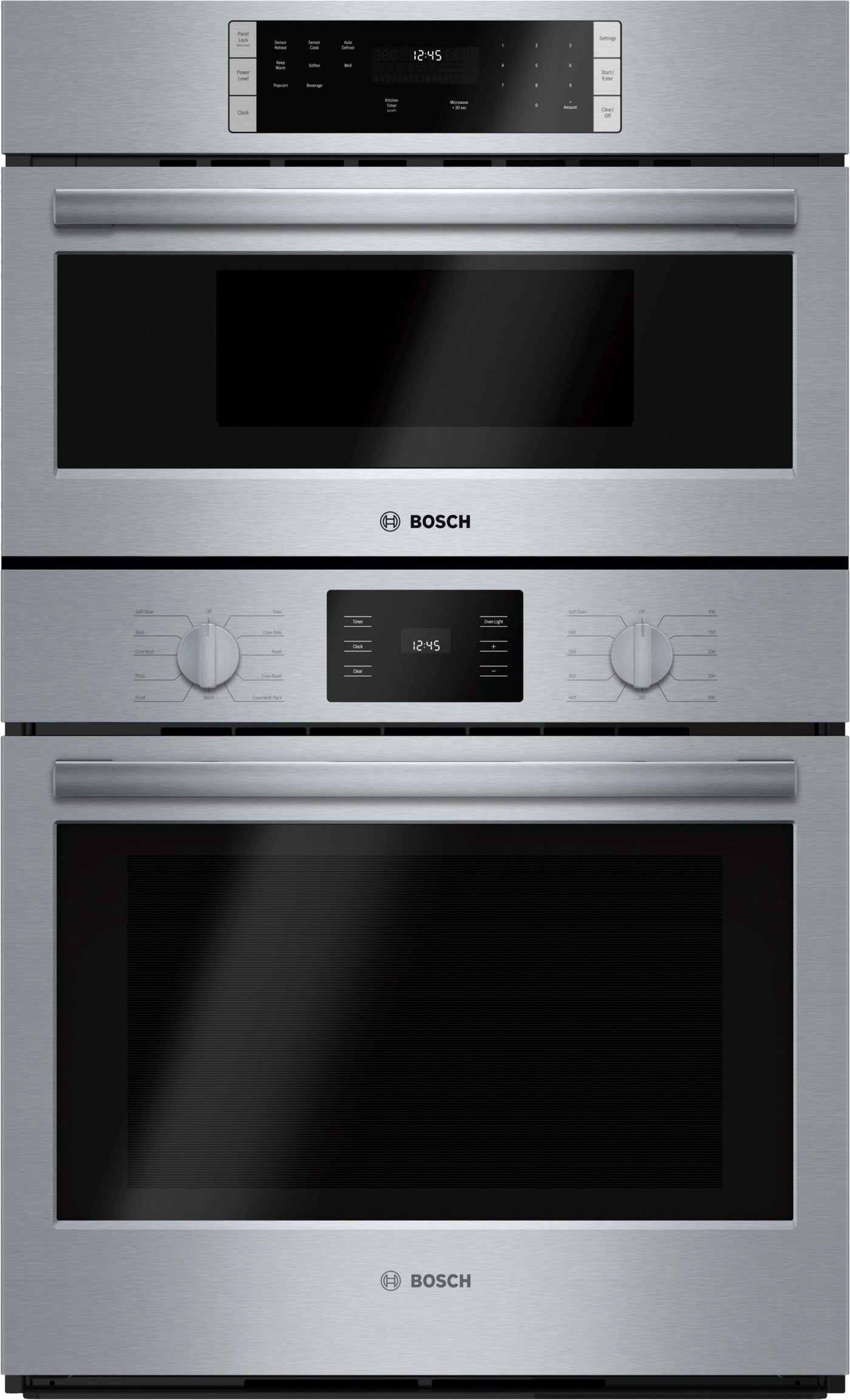 Bosch Stainless Steel 500 Series 30-Inch Built-In Microwave Combination Wall Oven (4.6 Cu.Ft) - HBL57M52UC