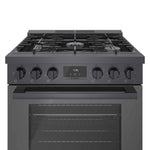 Bosch 30" Industrial Style Gas Range Black Stainless Steel - HGS8045UC