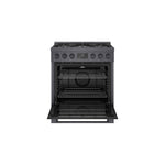 Bosch 30" Industrial Style Duel-Fuel Range Black Stainless Steel - HDS8045C