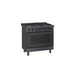 Bosch 36" Industrial Style Gas Range Black Stainless Steel - HGS8645UC