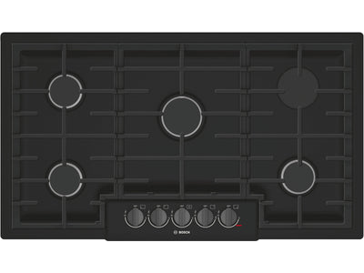 Bosch Série 800 Surface de cuisson au gaz 36 po acier inoxydable noir NGM8646UC
