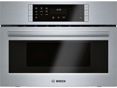 Bosch Série 800 Four à micro-ondes 1,6 pi³ encastrable à convection, à cuisson rapide 27 po acier inoxydable HMC87152UC