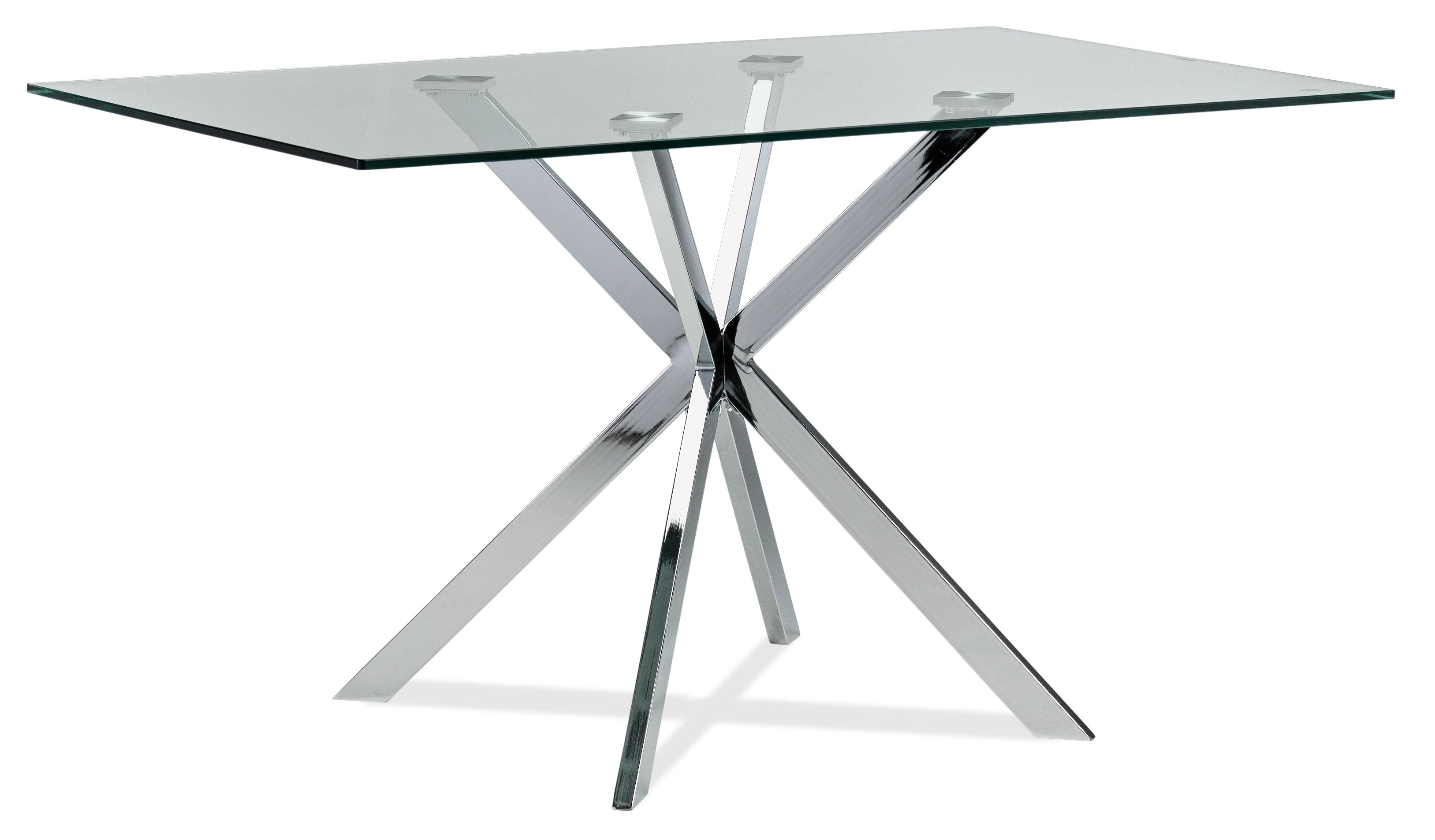 Darron Dining Table - Chrome