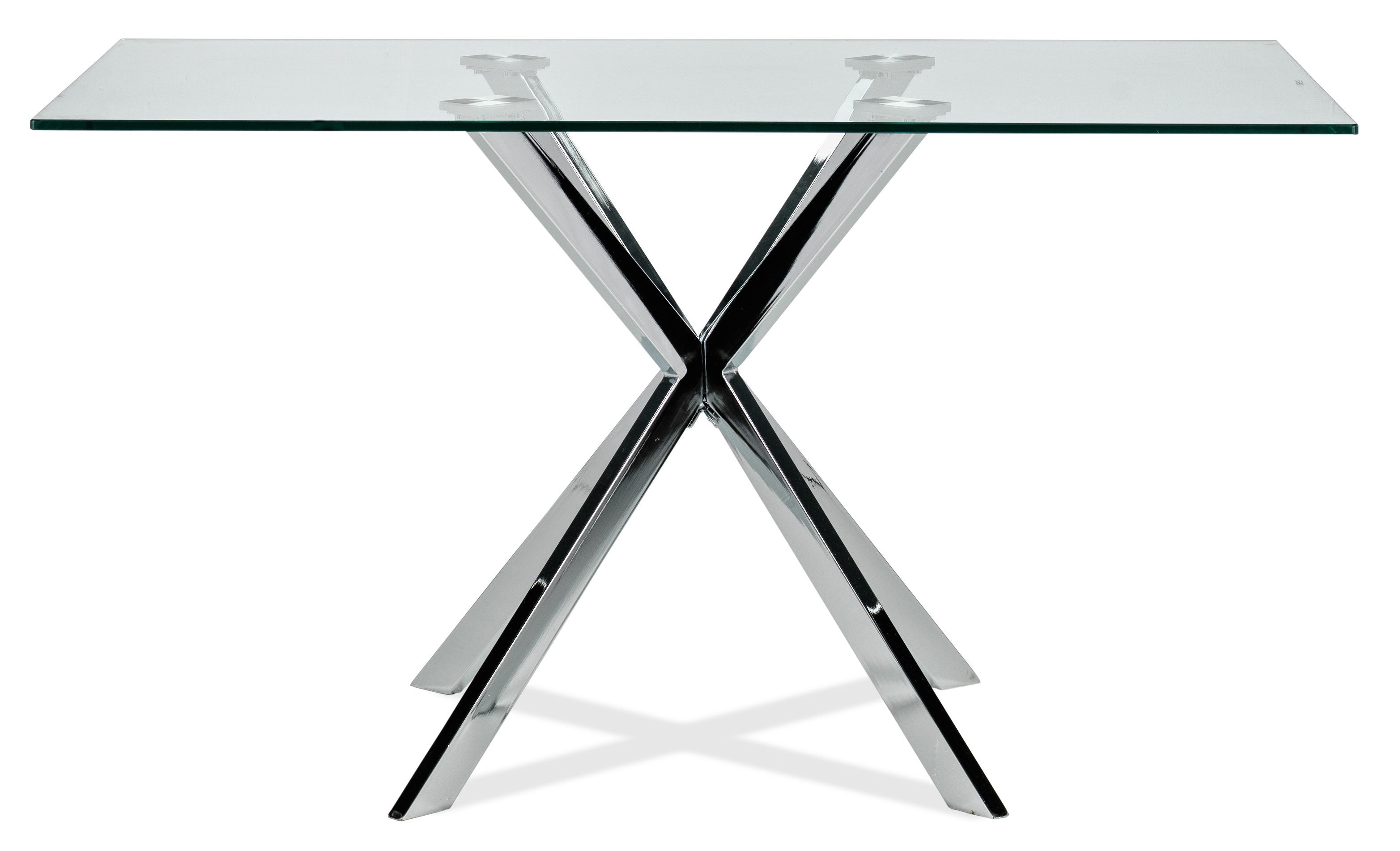 Darron Dining Table - Chrome