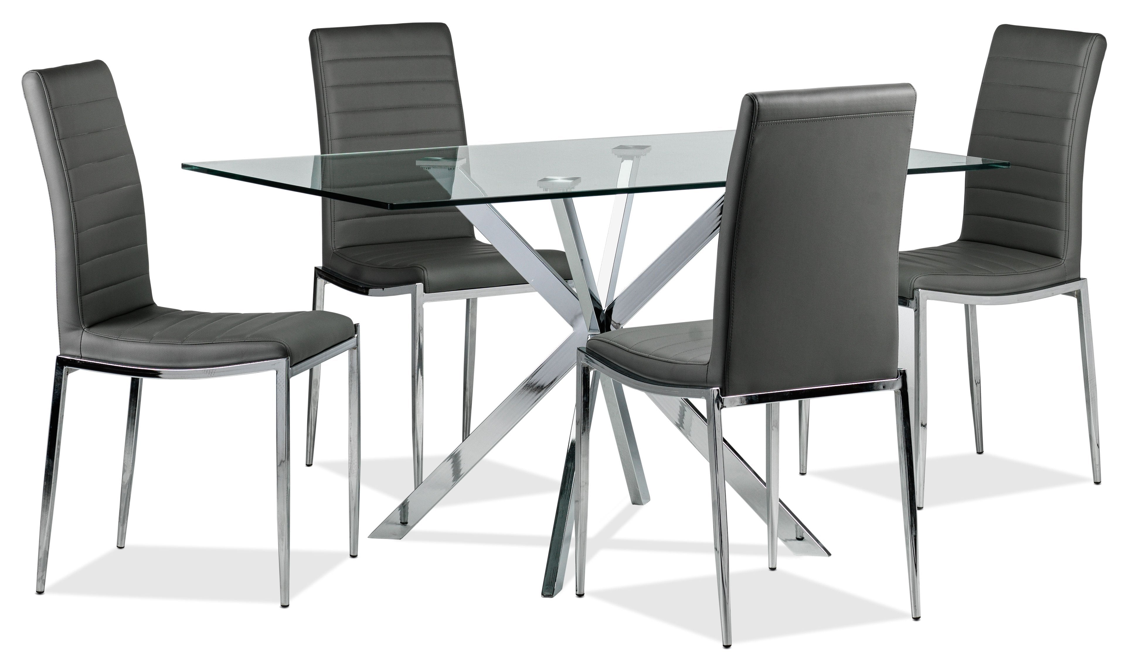 Darron 5-Piece Dining Set - Slate