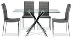 Darron 5-Piece Dining Set - Slate