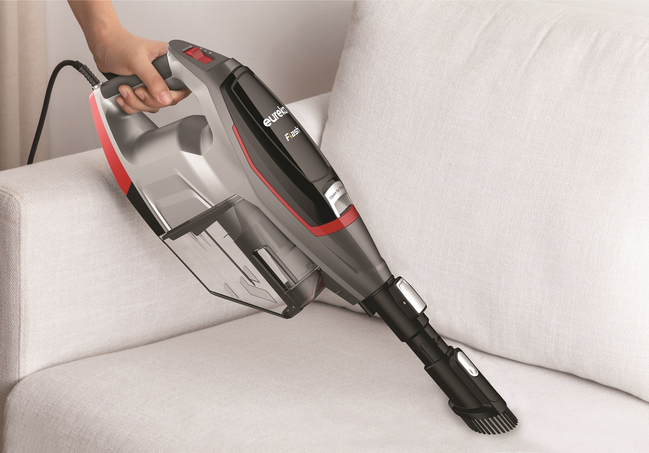 Eureka Flash Powerful Corded 2-in1 Stick & Lightweight Handheld Vacuum - NES512C