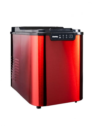 Danby Machine à glaçons 2 lb acier inoxydable rouge - DIM2500RDB