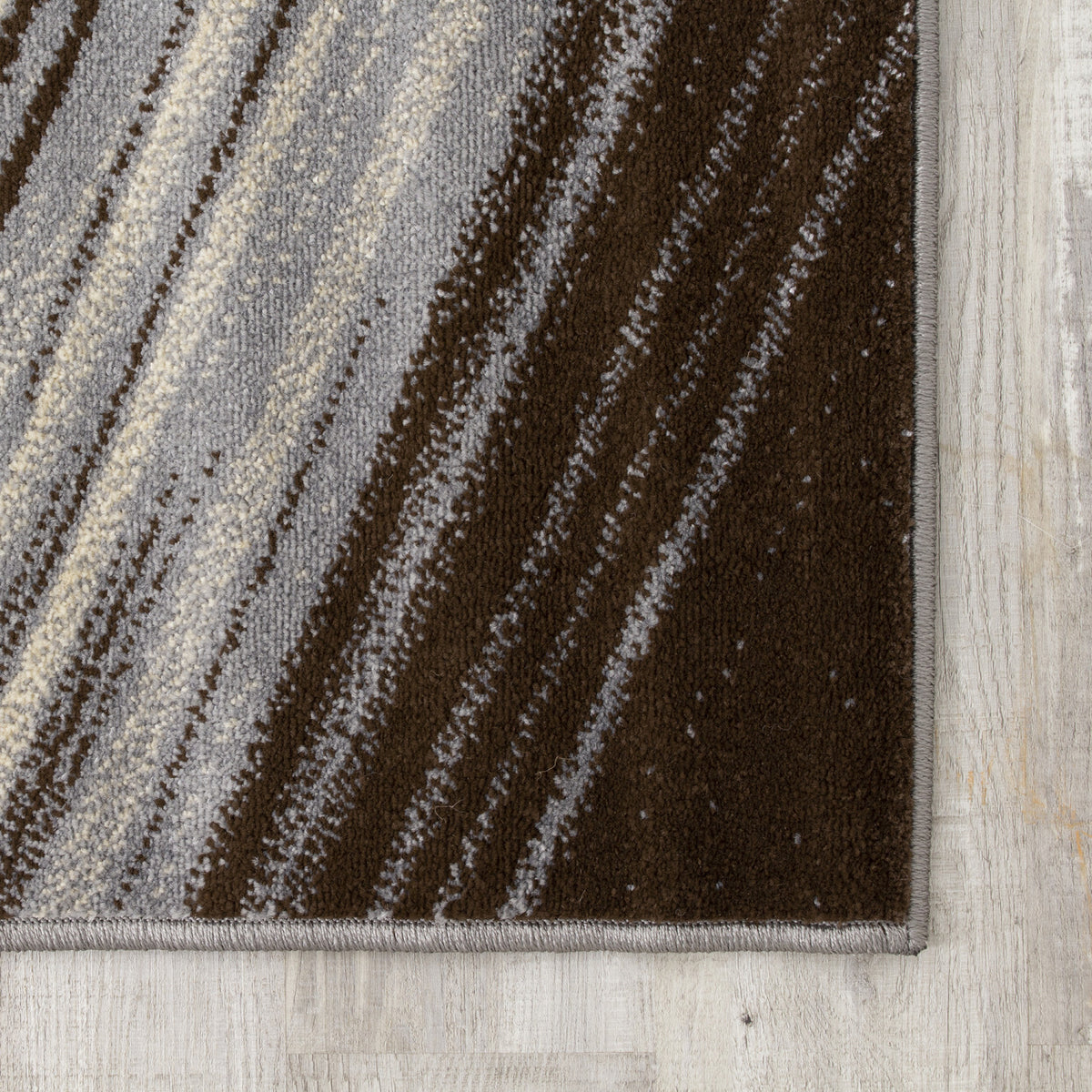 Sigma 5'3" X 7'7" Light Shafts Rug - Cream Blue Area Rug