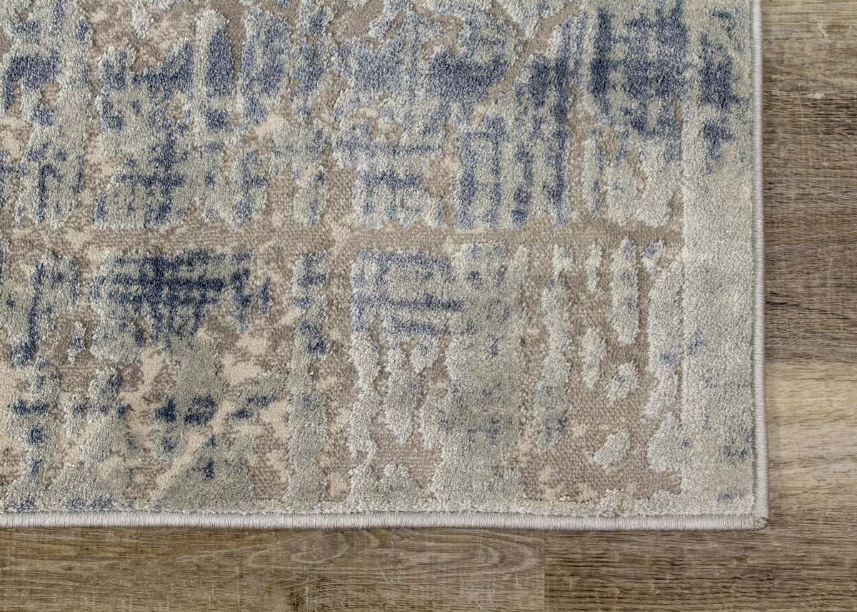 Harper 7'10" X 10'6" Crosshatching Rug - Grey Blue Area Rug