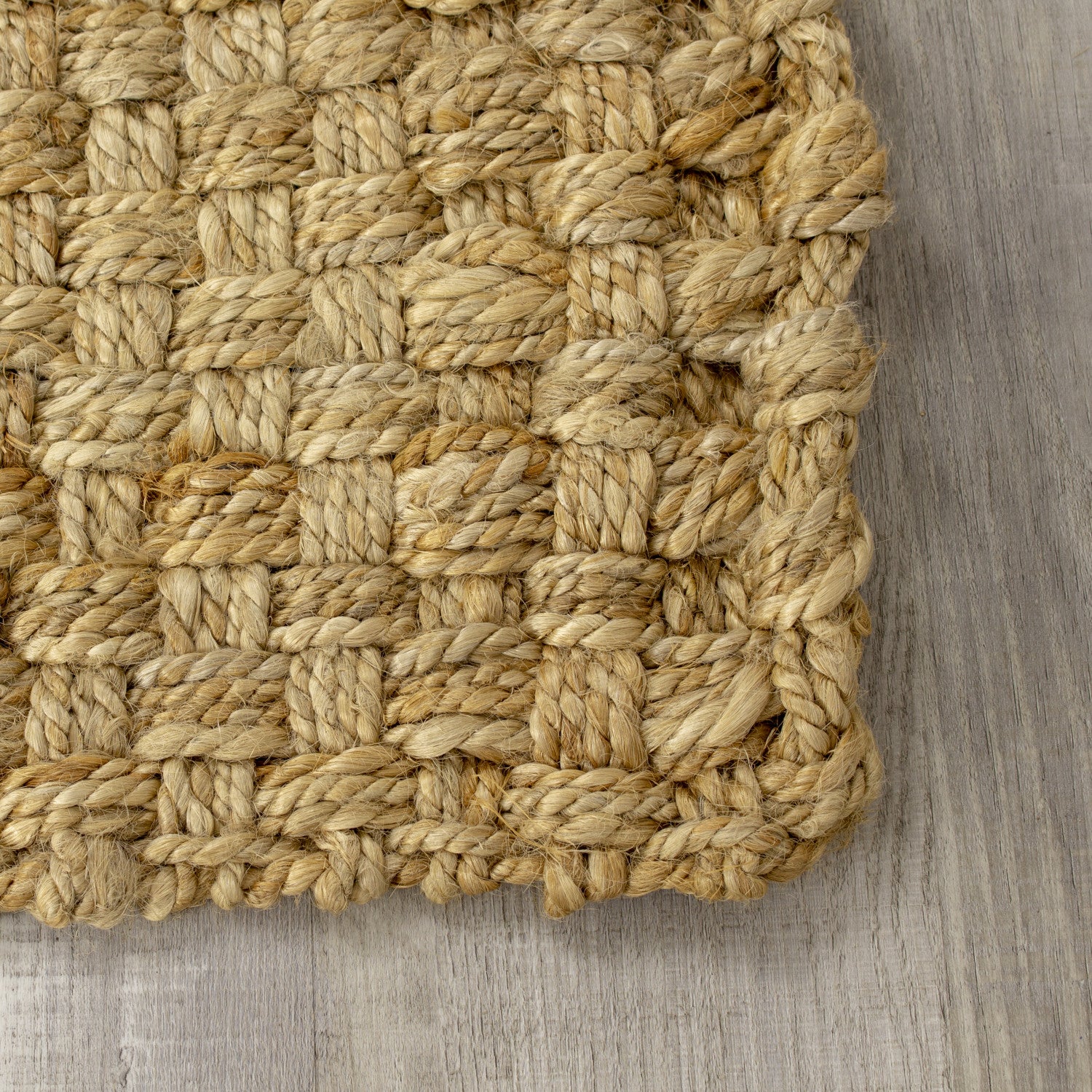 Jute Basketweave Area Rug - 5' X 8' - Beige