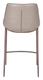Teglberg Counter Height Stool - Greyish Brown/Walnut - Set of 2