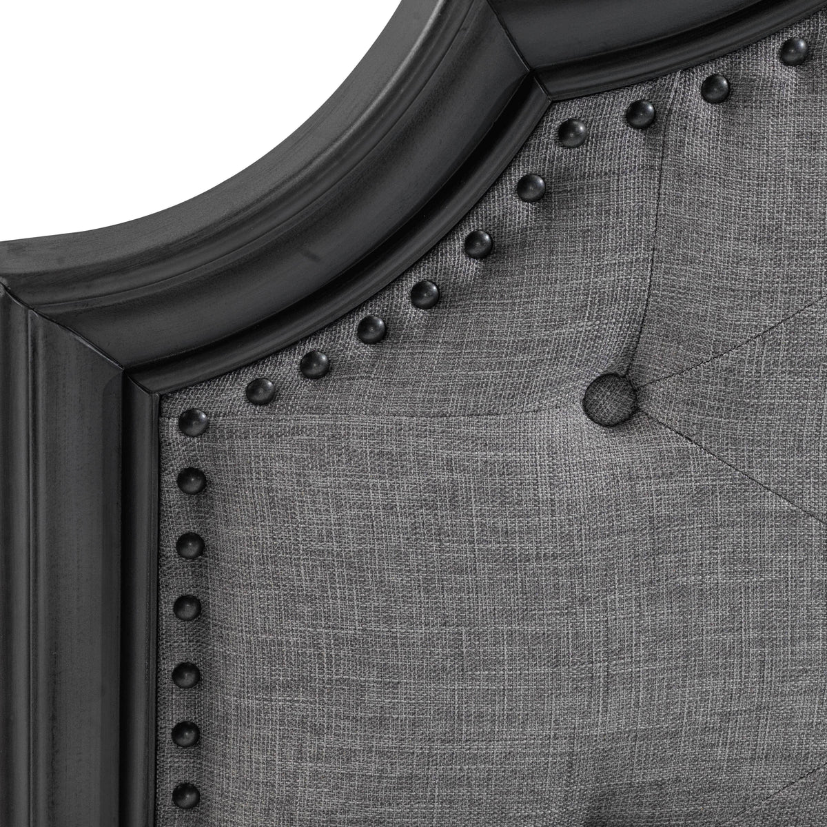 Spencer King Bed - Grey