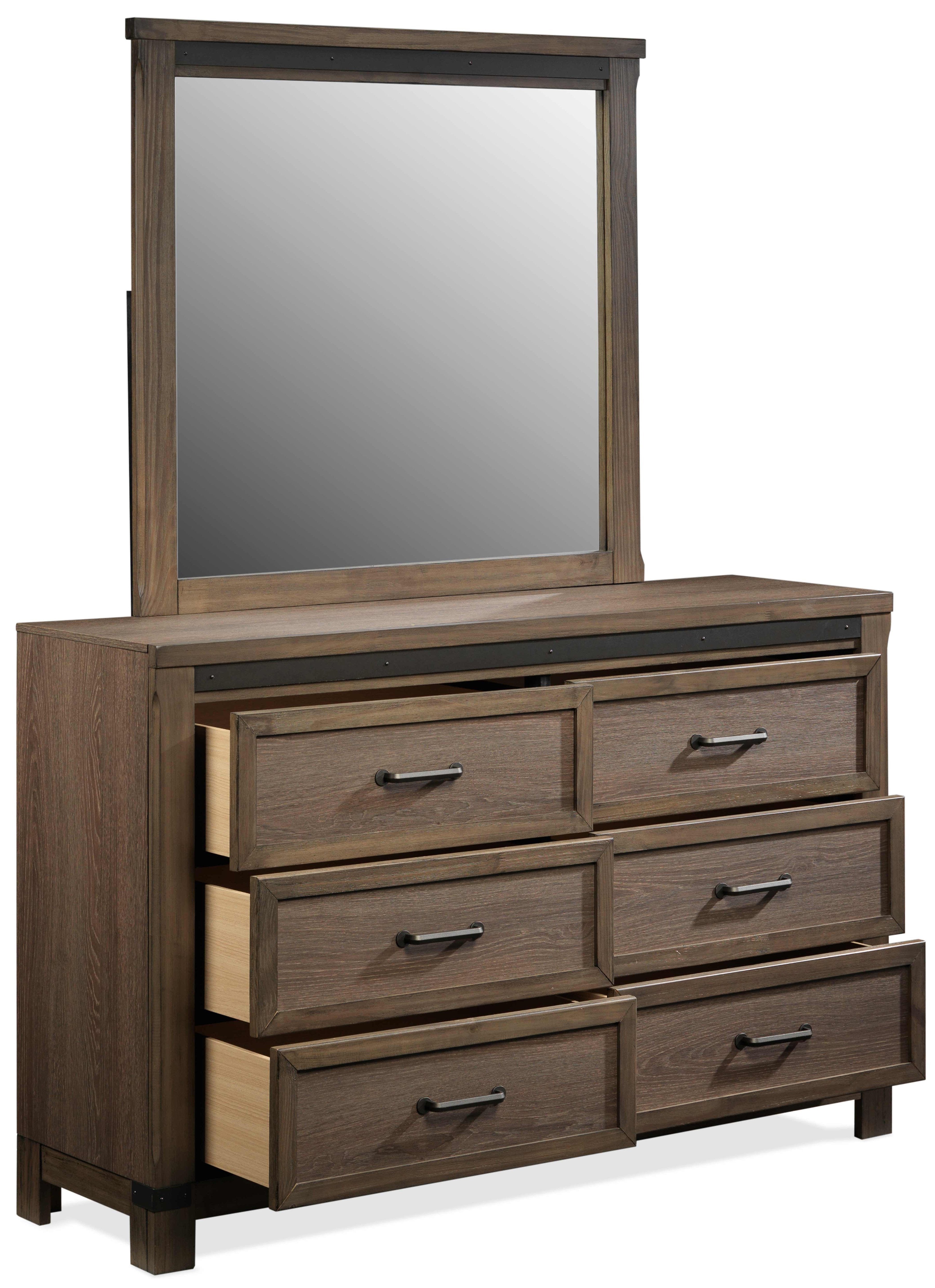 Rossco Mirror - Rustic Oak
