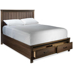 Rossco 6-Piece King Storage Bedroom Package - Rustic Oak