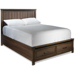 Rossco 3-Piece King Storage Bed - Rustic Oak