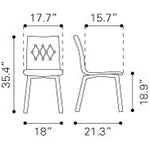 Juarez - I Dining Chair - Graphite - Set Of 2