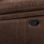 Marbella Reclining Sofa with Drop Down Table - Brown