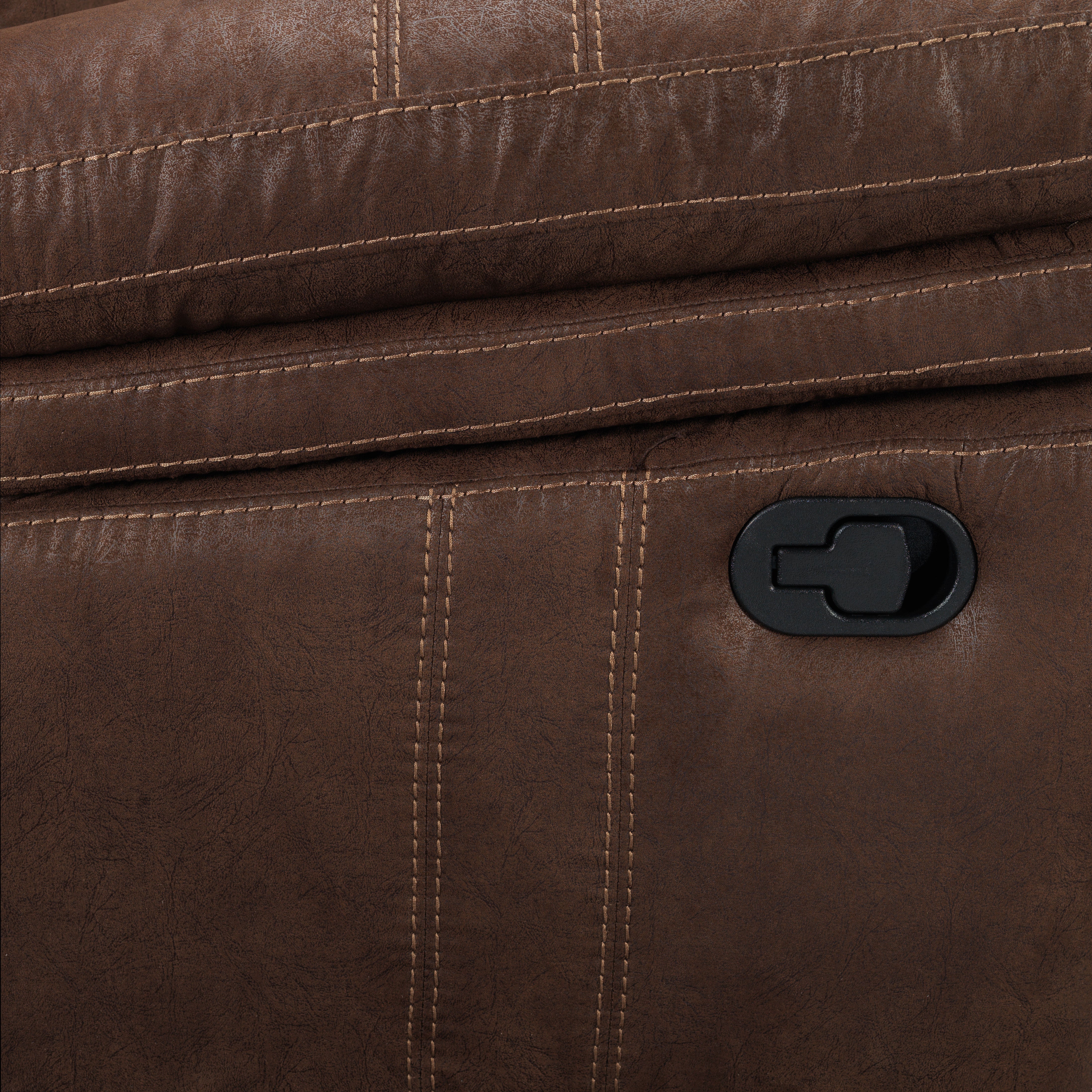 Marbella Reclining Sofa with Drop Down Table - Brown