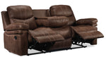 Marbella Reclining Sofa with Drop Down Table - Brown