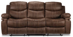 Marbella Reclining Sofa with Drop Down Table - Brown
