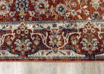 Satara Classic Border Area Rug - 5' X 8' - Red/Cream