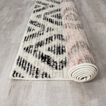 Meridian Diamond Distressed Area Rug - 8' X 11' - Grey