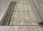 Ollie Abstract Pen Drawing Area Rug - 5' X 8' - Grey