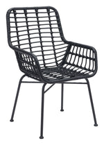 Erwood Outdoor Dining Arm Chair - Black - Set of 2