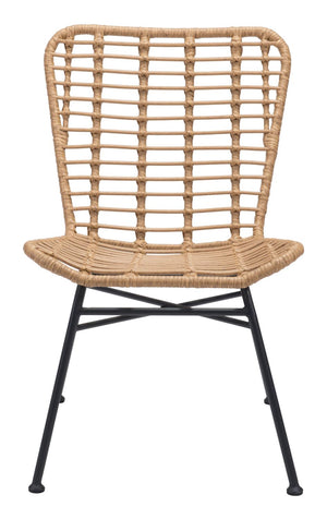 Rosthern Outdoor Dining Chair - Natural/Black - Set of 2