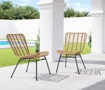 Rosthern Outdoor Dining Chair - Natural/Black - Set of 2