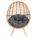 Petta Outdoor Egg Chair - Natural/Grey