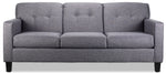 Merlin Sofa and Loveseat Set - Grey