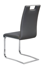 Rory Side Chair - Grey, Chrome