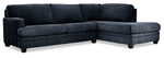 Anatasia 2-Piece Sectional with Right-Facing Chaise - Navy