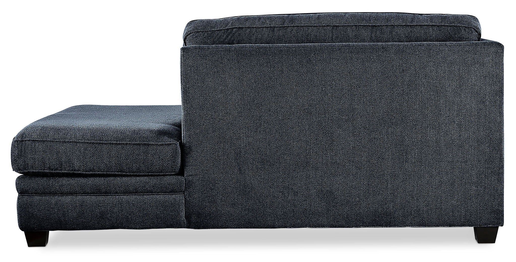 Anatasia 2-Piece Sectional with Right-Facing Chaise - Navy