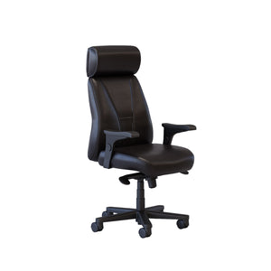 Benjamin Leather Plus Office Chair - Black