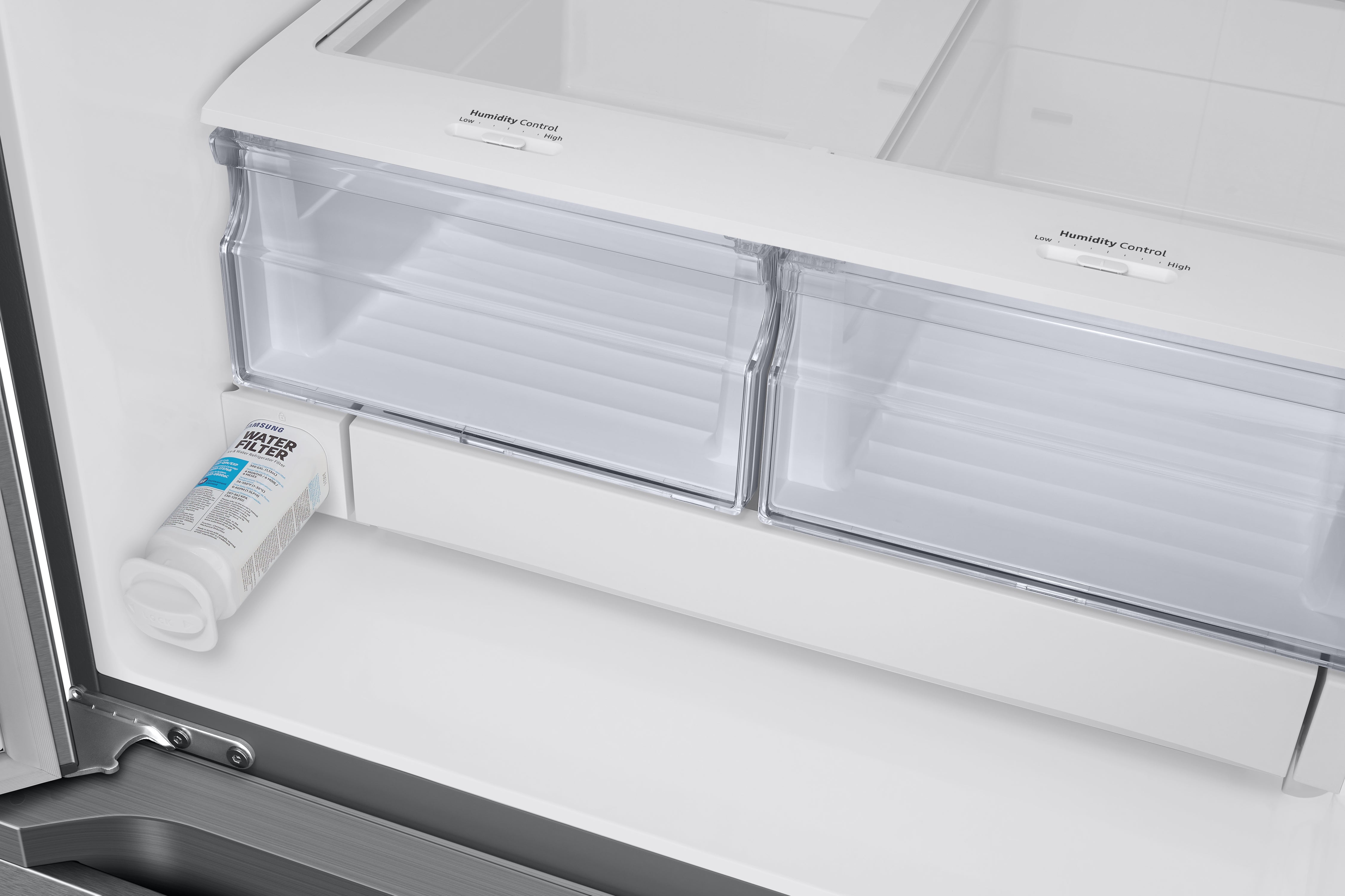 Samsung 30" 22.1 Cu. Ft.  Stainless Steel French Door Refrigerator with External Water Dispenser - RF22A4221SR/AA