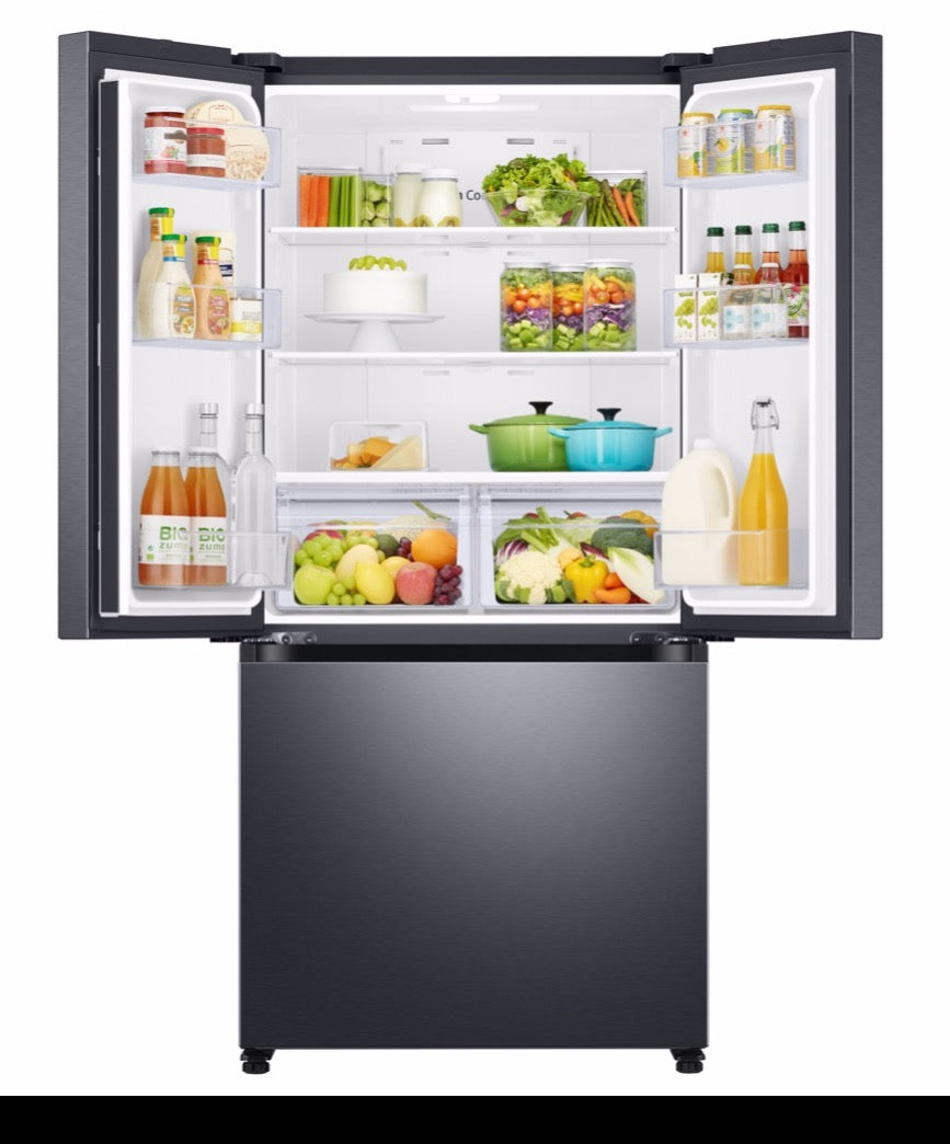 Samsung Black Stainless Steel Counter Depth French Door (17.5 Cu.Ft) - RF18A5101SG/AA