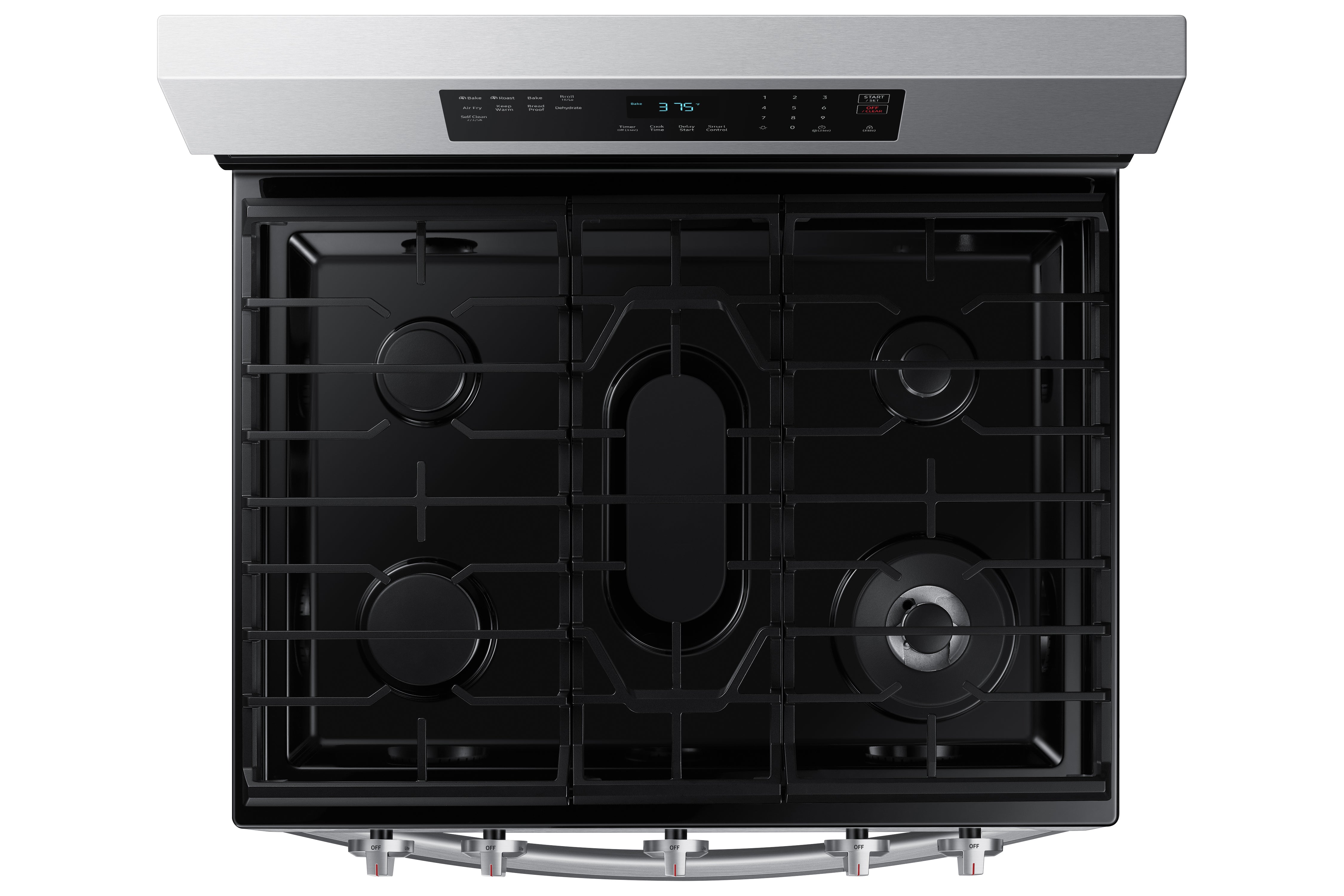 Samsung Stainless Steel Gas Fan Convection Range with Wi-Fi and Air Fry (6.0 Cu.Ft) - NX60A6511SS/AA