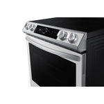 Samsung White Glass Electric Slide-In Range with Air Fry (6.3 Cu.Ft.) - NE63BB871112AC