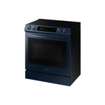 Samsung BESPOKE Navy Steel Slide-in Electric Range with True Convection and Air Fry (6.3 Cu.Ft.) - NE63A8711QN/AC