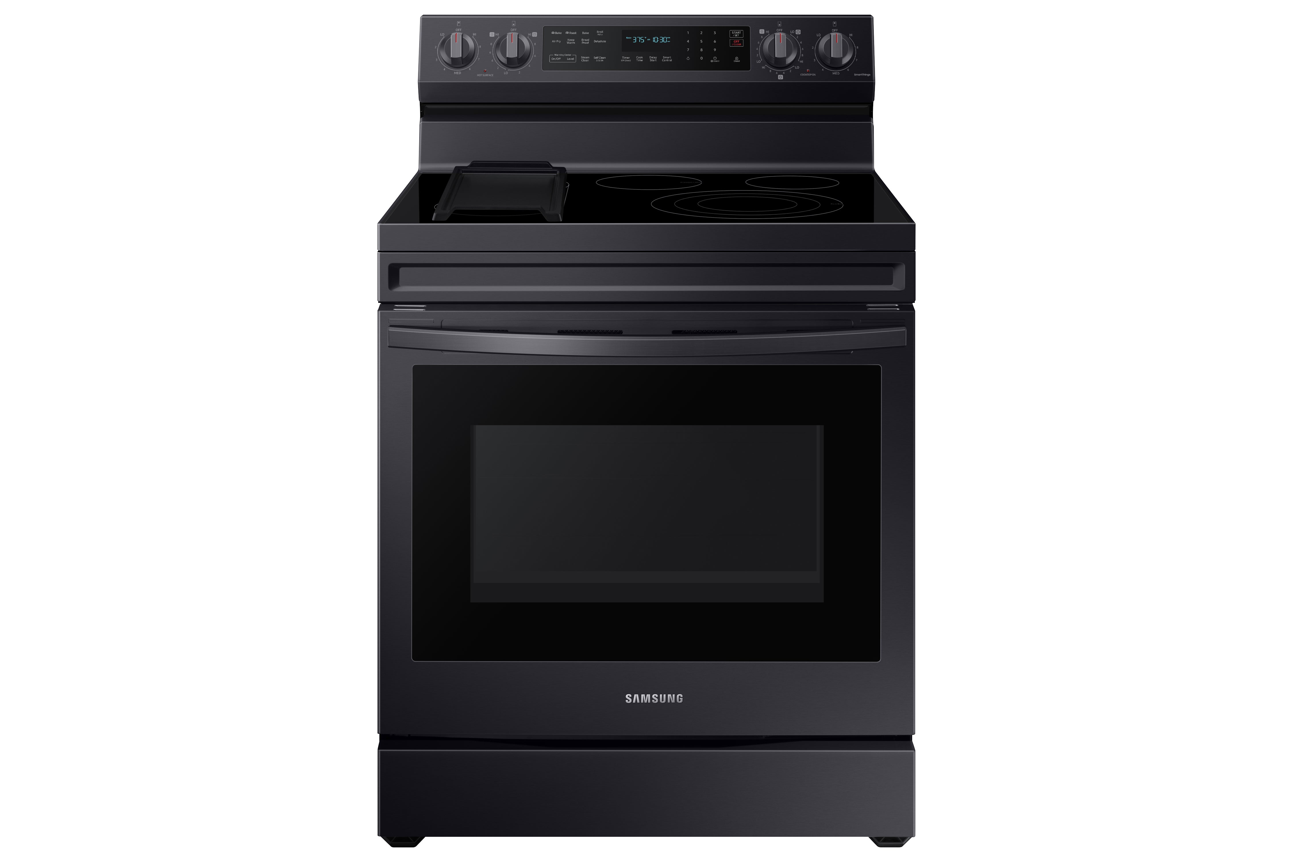 Samsung Black Stainless Steel Freestanding Electric True Convection Range with Air Fry and Wi-Fi (6.3 Cu.Ft) - NE63A6711SG/AC